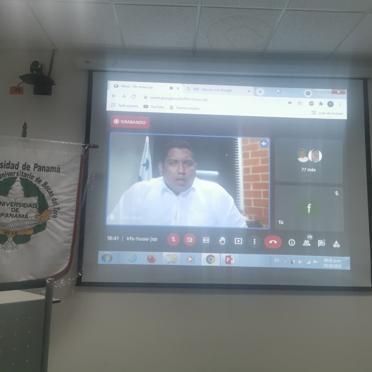 En la jornada de la Semana de Actualización Tecnológica del la FIEC del CRUBO la presentación del Ingeniero Luis Oliva Administrador de la AIG. <a href="/semanario7/">Semanario La Universidad</a> <a href="/UNIVERSIDAD_PMA/">Universidad dePanamá</a> <a href="/CRUVFIEC/">CRUV FIEC</a> <a href="/FIEC_campus/">FIEC Campus</a>