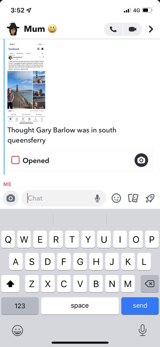 Jack16edwards's tweet photo. No way, my mum thought  @GaryBarlow was at South Queensferry.. 😂😂 https://t.co/04vQRzma89