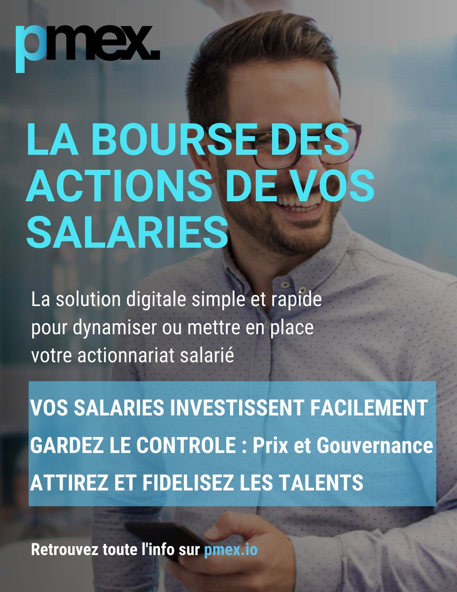 L'essor de l'actionnariat salarié est l'avenir des entreprises françaises ! Dirigeants d'une entreprise non cotée, vous souhaitez dynamiser votre programme d'actionnariat salarié ou mettre en place un programme d'AS en direct ? Utiliser PMEx
#actionnariatsalarie #PME #innover