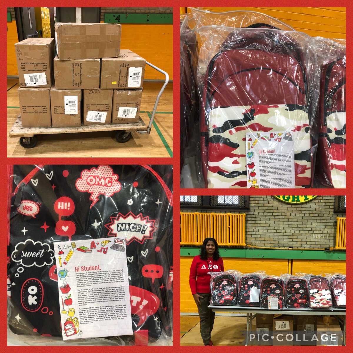 kel7mur's tweet photo. Grateful, thankful and blessed to be an EDUCATOR RECIPIENT for PROJECT BACKPACK from Dear Delta! 🔺❤️ Our students were so excited and it warmed my heart to see their reactions! Appreciate my Principal and Sorors for participating! #deltabox #projectbackpack @deardelta1913 https://t.co/rmwstvQo3C