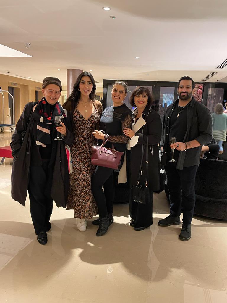 SazVora's tweet photo. I was at the #VIPScreening of @into.dust.movie - the extraordinary story of #PerweenRahman with director @orlandovoneinsiedel and special guest @ahadrazamir. Starring Sudha Bhuchar
@mediahouseLDN with these lovely people. https://t.co/BwXQezVmRG