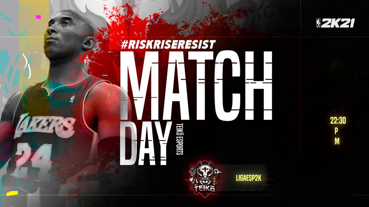 A POR TODAS 🔥 

Esta noche nuestros <a href="/2kTeiko/">Teikō Esports 2K</a> saldrán a las canchas en la jornada 1. 🏀

⏱ 10:30pm 🇪🇸
🆚 <a href="/Rexpectesports/">ReXpect Esports</a>
🏆 <a href="/LigaESP2K/">Damex 2k League</a>
💻 twitch.tv/daniwayne14

¡Esperamos vuestro apoyo! 💪 

#NBA #RiskRiseResist