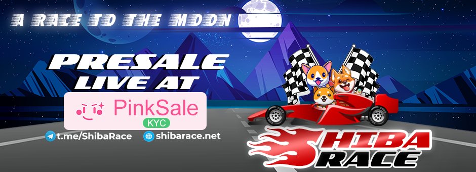 #Shiba Race #Presale is now live at <a href="/pinkecosystem/">PinkSale (Pink Ecosystem)</a> 

💰Presale Link: pinksale.finance/?fbclid=IwAR2S…
🫂TG: t.me/ShibaRace
🌐Website: shibarace.net

#shiba #BSC #BNB #BTC #Presale #elon