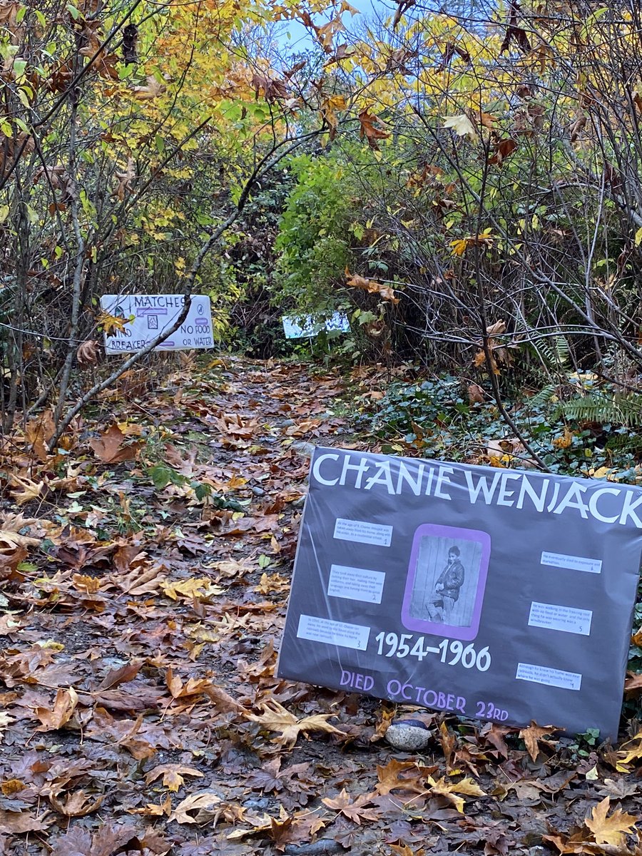 c_huds's tweet photo. Immensely proud of our students/staff for their leadership + participation in the #WalkforWenjack @lynnmour44 today. Learning stops to share knowledge about different aspect of the IRSS in Canada were provided by each of our classes!💜  @NVSD44 #GoForwardWithCourage  #DoSomething https://t.co/c6DRCC0Rx8