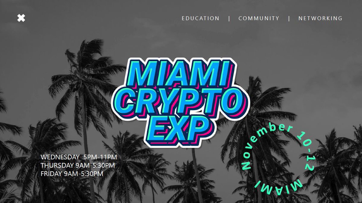 Smartoshi Chainmoto (@smartoshis) on Twitter photo $CURE Token has been invited to the Miami Crypto Expo on November 10-12th. They have been offered a booth presence as well as a speaking engagement where Javob can talk about CURE and the great things on the horizon. If anyone will be in Miami, let <a href="/jacobbeckley/">Jacob Beckley</a> know! $CURE Token has been invited to the Miami Crypto Expo on November 10-12th. They have been offered a booth presence as well as a speaking engagement where Javob can talk about CURE and the great things on the horizon. If anyone will be in Miami, let <a href="/jacobbeckley/">Jacob Beckley</a> know!