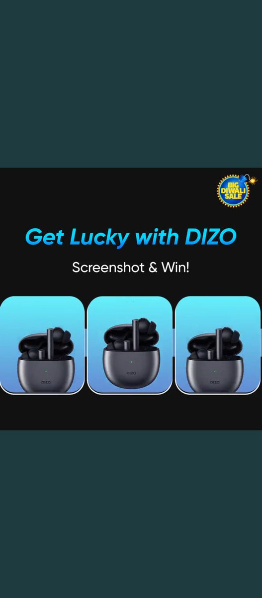 akashkamlu's tweet photo. @DIZOTech @Flipkart @DIZOTech @_nitingaur_ @Deepensingh6 @sahilrao 
Let's win ☺️ https://t.co/TIpK2AlS8Z