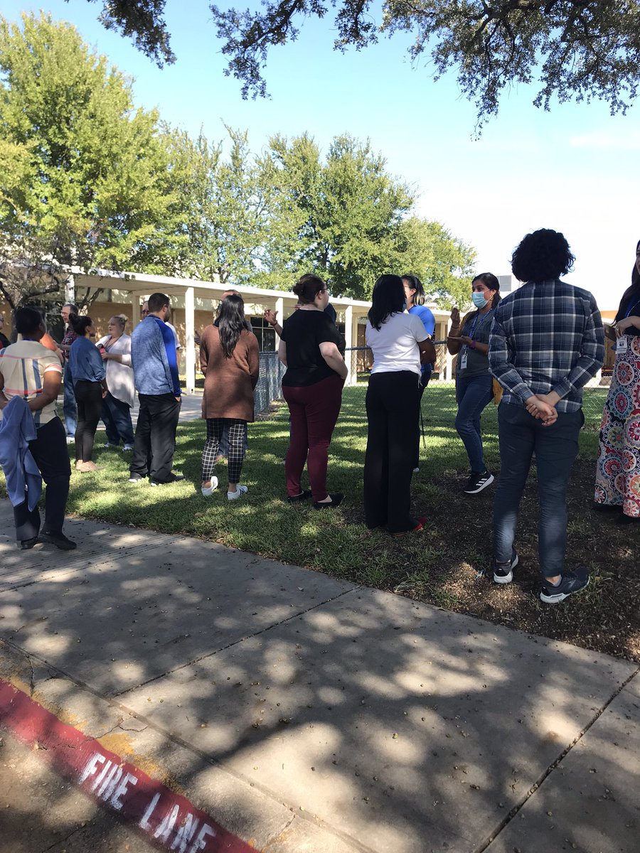 ladonnaschwab's tweet photo. CFB Secondary Math teachers discussing thoughts by “folding the line”.  #WeAreCFBMath #TogetherWeRiseCFB @drdanawest @garveyt1 @DrChapmanCFBISD https://t.co/2lVHSPfvp5