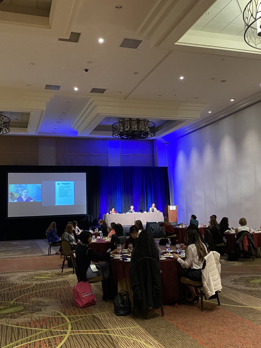 Good advice from <a href="/M_Tsoutsoura/">Margarita Tsoutsoura</a> at #FMADenver2021 women’s luncheon: think about possible future letter writers early - invite them to seminars, connect with them at conferences 5-6 years before your promotion/tenure review <a href="/finmgmtassoc/">FMA International</a>