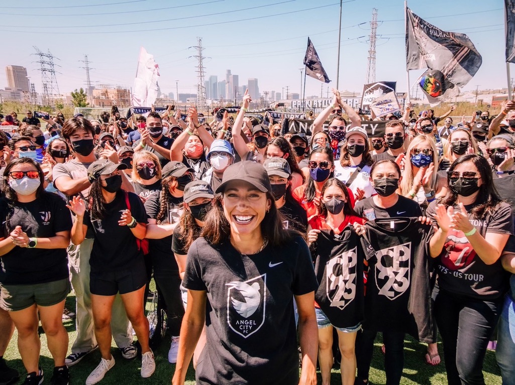 Sometimes I just randomly think of this photo and smile.  <a href="/weareangelcity/">Angel City FC</a> is building something special