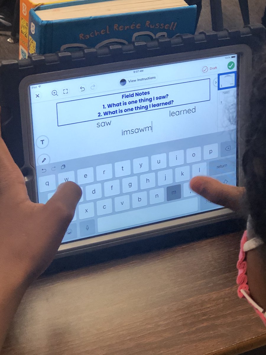 wood2_ae's tweet photo. Trip to the edge of space today with @Seesaw Virtual field trip. Students used the pop recording station to record answers. #somemuchengagement #greatdayoflearning @Acworth_ES @ksuiteach https://t.co/sTXA4hMUIf
