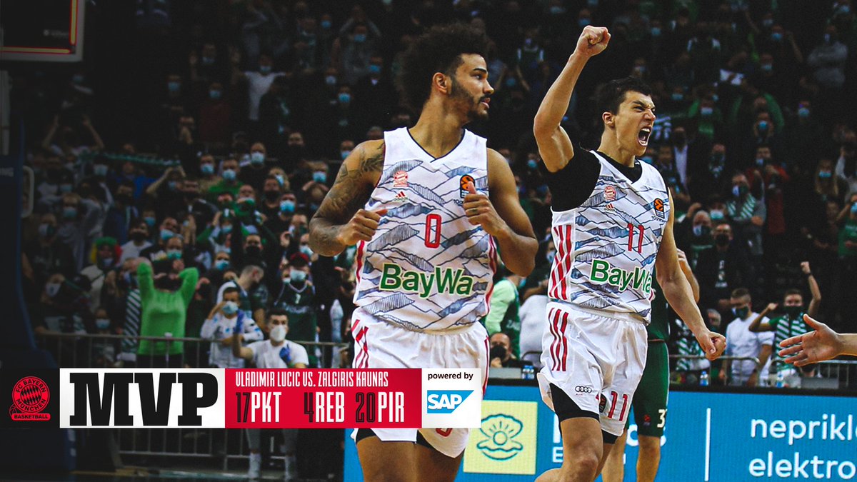 FCBBasketball's tweet photo. 𝙈𝙑𝙋

Comandante #Lucic had himself a comeback! 
_______________________
#FCBB #WeBallTogether #SAP | Foto #Stickel https://t.co/EmsDwnElnP