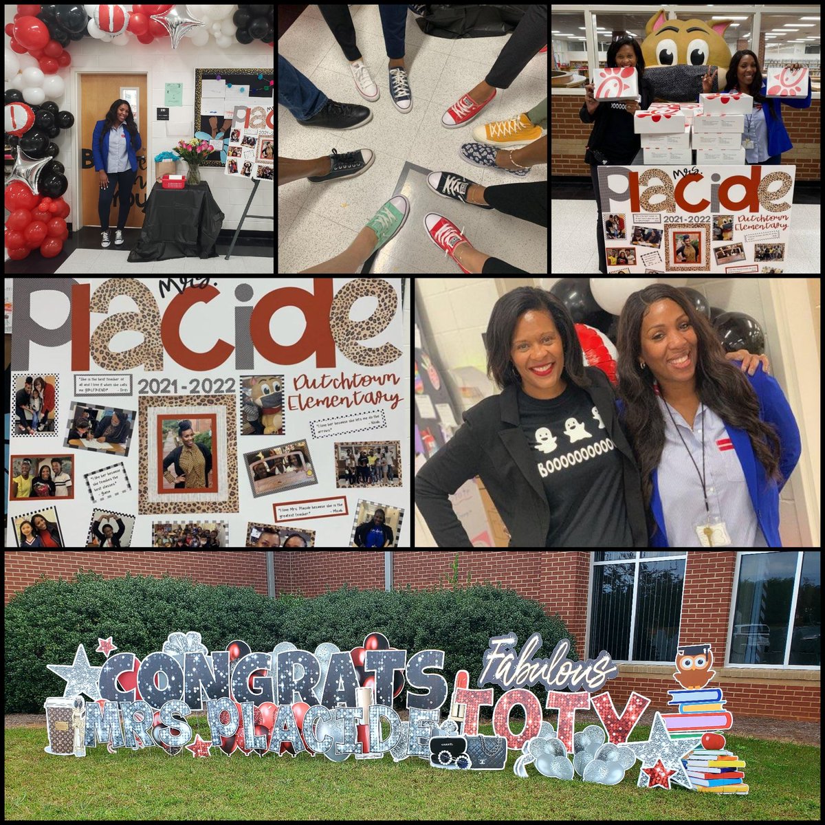 Dutchtown Elementary (@des_hcs) on Twitter photo We had such a great time celebrating our TOTY Mrs. Placide! We enjoyed some of her favorite things, Converse shoes and Chick Fil A! 👟😋❤🖤 <a href="/drgreene_des/">Sherri Greene, Ph.D.</a> <a href="/HenryCountyBOE/">Henry County Schools</a> <a href="/placideowl/">Christine Placide</a> We had such a great time celebrating our TOTY Mrs. Placide! We enjoyed some of her favorite things, Converse shoes and Chick Fil A! 👟😋❤🖤 <a href="/drgreene_des/">Sherri Greene, Ph.D.</a> <a href="/HenryCountyBOE/">Henry County Schools</a> <a href="/placideowl/">Christine Placide</a>