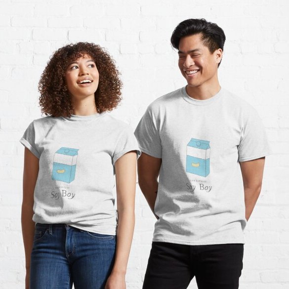 HWillowDesigns's tweet image. Who else is a certified soy boy?!💙 I’m non binary and I joke all the time that it’s because I drink soya milk🥛 and I’m now a soy boy😂 so I made this design for my fellow soy boys! tinyurl.com/soyboyte #queerapparel #nonbinaryartist #queerclothing