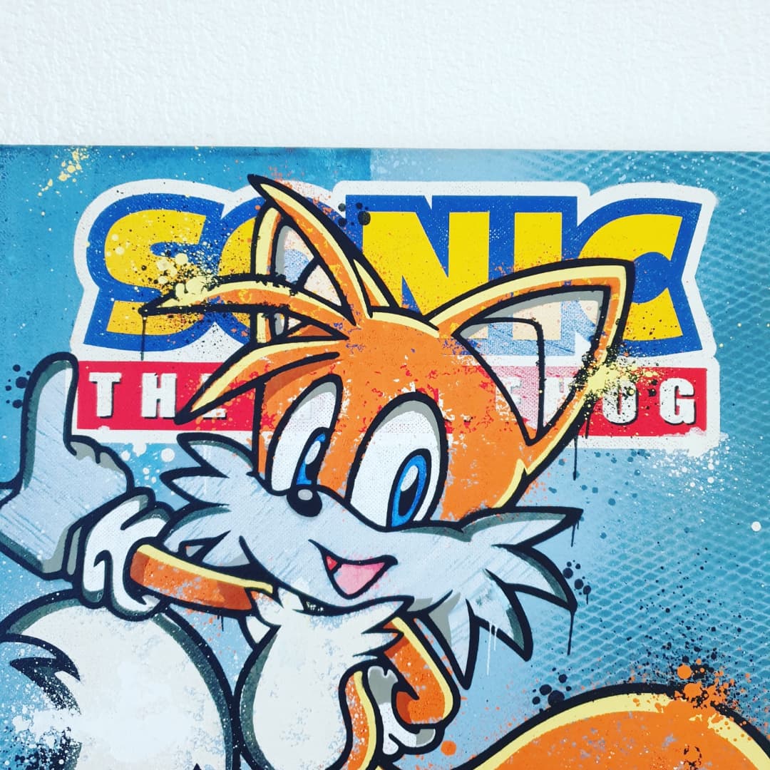 muchunow_custom's tweet photo. Et voila les photos finales de la toile TAILS 😊.
Elle s'ajoute a notre série GRAFFITI GEEK et est encore disponible pour le moment.
Dimensions : 46X38cm https://t.co/AHclcB2TKY