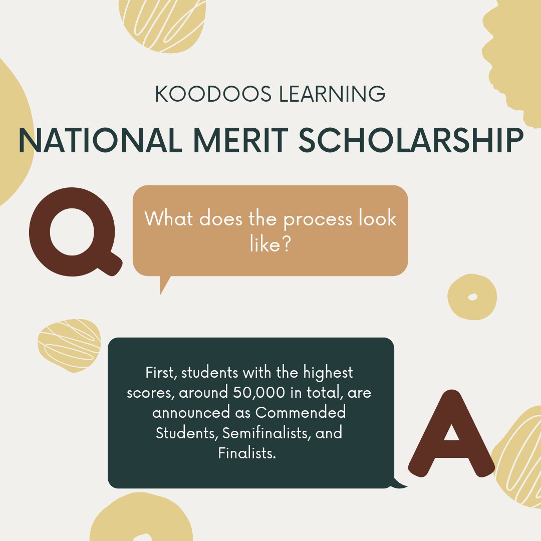 KoodoosLearning's tweet photo. Happy Thursday! 🤓 Do you know about the National Merit Scholarship?  Here's some helpful info!
#koodooslearning #collegeprep #highereducation #highschool #applyingtocollege #collegeadmissions #admissions #classof2022 #classof2023 https://t.co/4PCrApnKLg