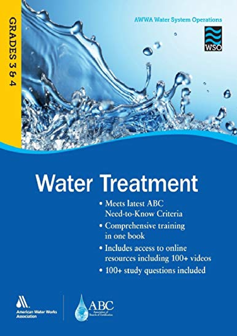 √read ebook [pdf] Water Treatment Grades 3 and 4 WSO AWWA Water System