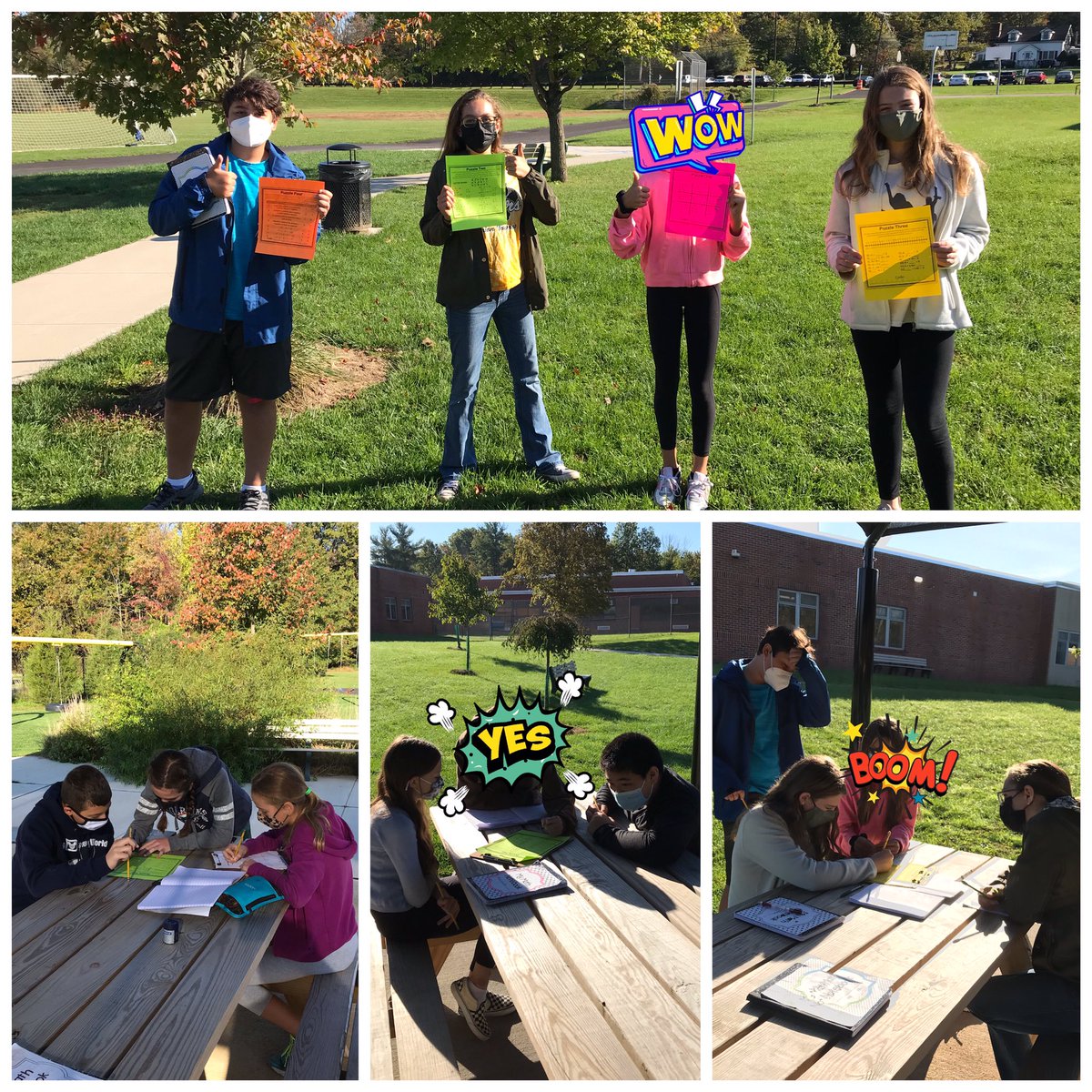 math_witz_utms's tweet photo. My Mathematician Escape Artists!! Do the math, break the code, have the fun!! ππ€π― #iteachmath #makeitfun #makeitmemorable #getoutside #escaperoompuzzles #UTMSfamily #teamUTMS #theU @LauraLoPiccolo_ @Kerry_Foote21 @NicholasADiaz @UnionTownshipHC https://t.co/KhGYXVmoOr