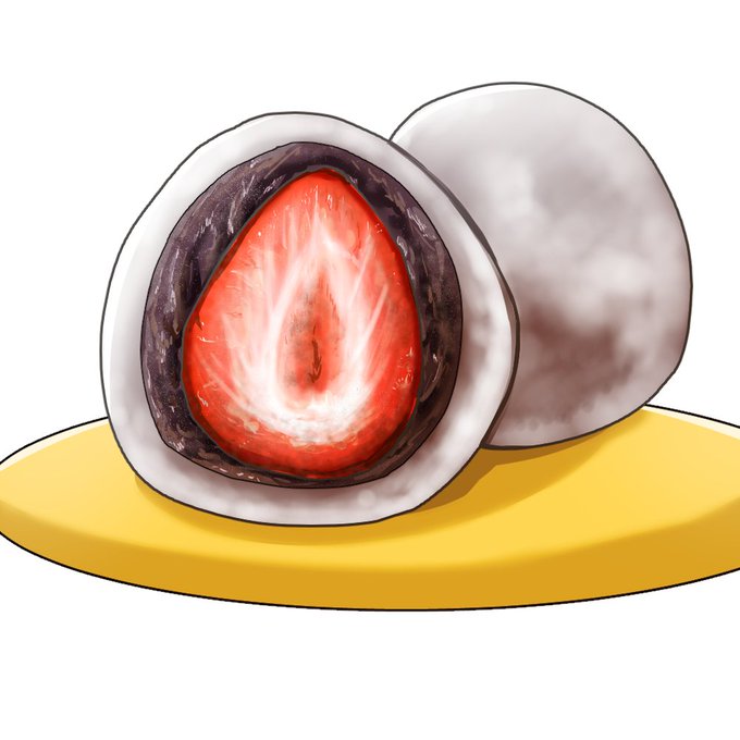 イチゴ大福のtwitterイラスト検索結果