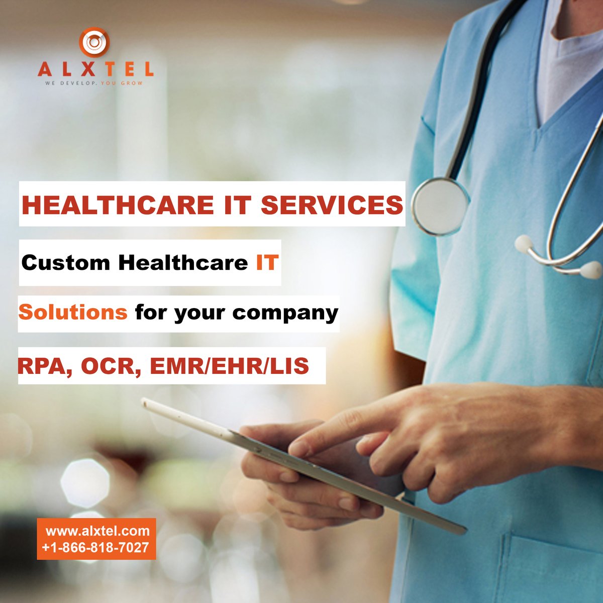 AlxTel's tweet photo. AlxTel is one of the nation’s leading healthcare IT service providers. With more than three decades of experience providing healthcare, IT services
Learn more at: https://t.co/pOa4k9BonD
#Uipath #Webdedign #WebDevelopment #HealthcareIT #USA #softwaredevelopment #medical https://t.co/112tHGC5fj