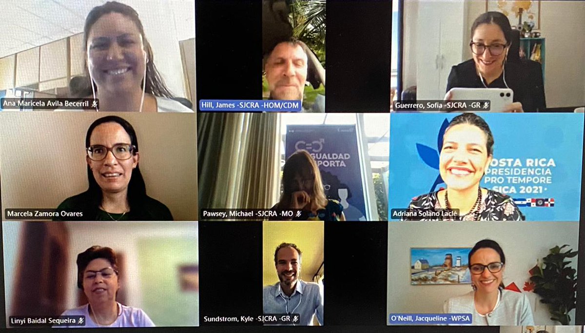 CanEmbCRHNNI's tweet photo. #tbt This year @jacqui_oneill virtually visited Costa Rica to remind us that half of the world’s population represented by women should be included in #ConflictPrevention and #PeaceBuilding strategies. #PeaceByHer #WPSweek 🇨🇦💪♀️ https://t.co/8iUvFe69Ba