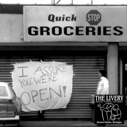 🎉We assure you, we're OPEN!! 🎉
Stop in this evening, enjoy hand-forged beers, house made food, and support The Roadie Clinic!

The Livery is OPEN 4pm  10pm (Kitchen until 9pm)  online ordering and curbside pick-up is also available! Menu here: bit.ly/39mkY4h
