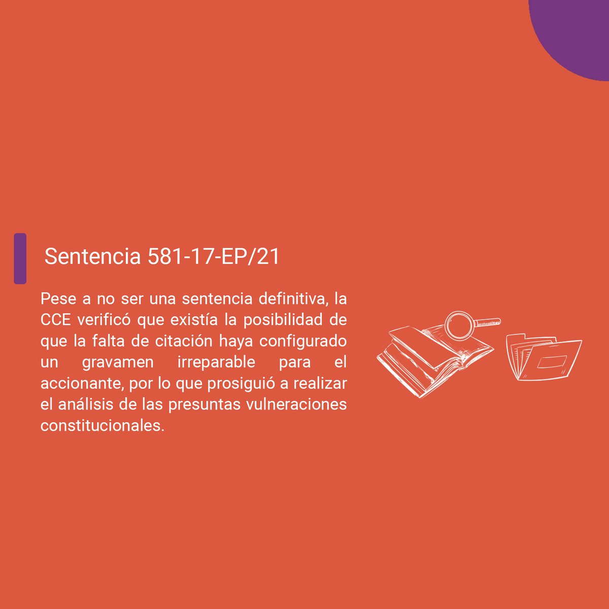 CorteConstEcu's tweet photo. #NovedadesJurisprudenciales | Presunción de legitimidad de los actos de citación. 📄Ver sentencia➡️ https://t.co/m149iPcOY8 https://t.co/sN19ZhUCSt