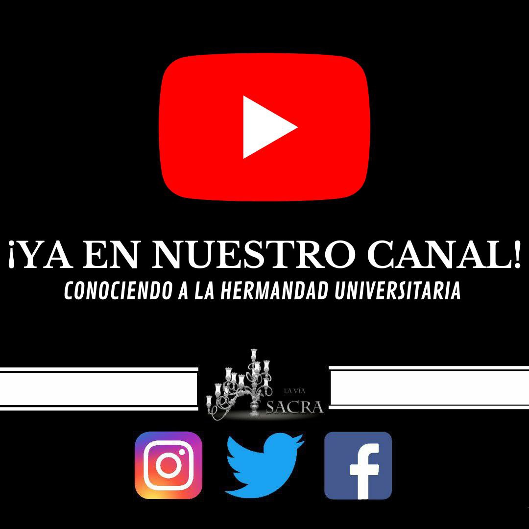 LaViaSacra's tweet photo. 🔴 NUEVO PROGRAMA 

Ya disponible el nuevo programa en nuestro canal de YouTube. (Enlace en biografía)

Agradecemos a la Hermandad Universitaria la predisposición y el acogimiento.

@h_universitaria https://t.co/CFeX4mSNtq