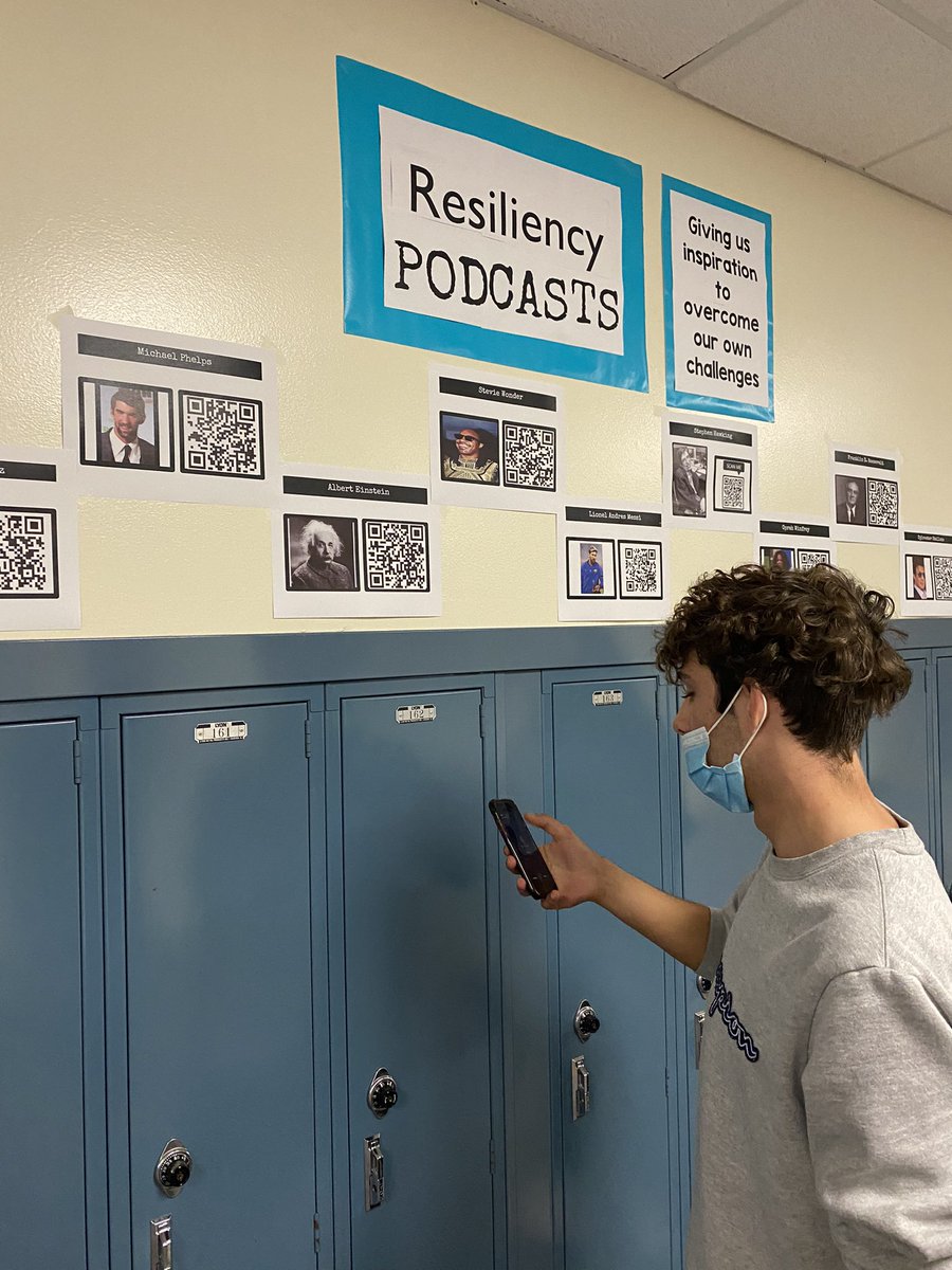 MrsLearman's tweet photo. As an ongoing project while reading Of Mice and Men, my students created podcasts featuring people who demonstrate resiliency. Today they had the opportunity to sample classmates’ podcasts. https://t.co/XMKMsQZ6x9