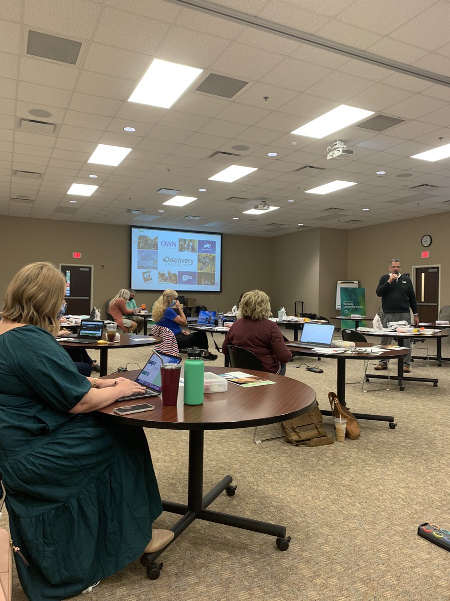 What a great message from Dr. Robert Corbin of <a href="/DiscoveryEd/">Discovery Education</a> about developing STEM culture and success in schools! We had educator representation from seven different <a href="/GRRECKY/">GRRECKY</a> districts for an eventful day of #STEMCS learning! Thanks again @KyleT_DE!