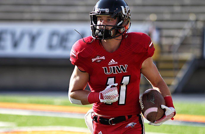 Forever1stCards's tweet photo. On Thursdays we #RepRed! #tbt #TheWord @UIWFootball @UIWAthletics @Coach_Killough https://t.co/J39H01Sy78