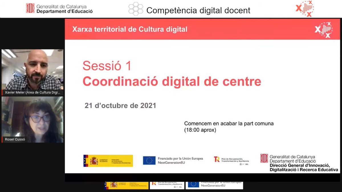 SEBaixEmporda's tweet photo. Presents a la primera sessió de la XTCD i les seves tres sub-xarxes #xcdc #xcdd #xedc #culturadigital @educaciocat #edc #estratègiadigitaldecentre
Potenciant la #competènciadigital dels docents i de l'alumnat #plaeducaciódigital 💪🔝📲 https://t.co/yYs5PbtUTI