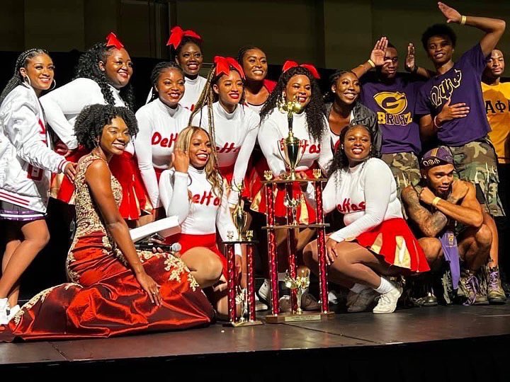 ZYFineSince1969's tweet photo. A MAJOR CONGRATULATIONS to our very own step team for taking home Overall 1st Place and 1st Place Sorority last Friday during the 2021 UGA NPHC Step Show. We are so very proud of their hard work, dedication, and sacrifice. 🏆 https://t.co/kcq5d9iXXF