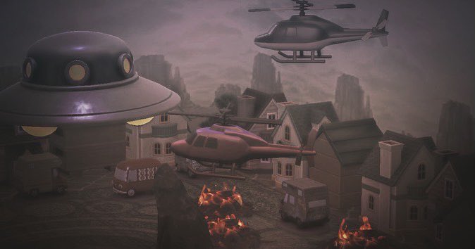 bertcrossing's tweet photo. A lil alien invasion over at Harv’s island 👽👀
#ACNH #AnimalCrossing https://t.co/IMwpdzcFqR