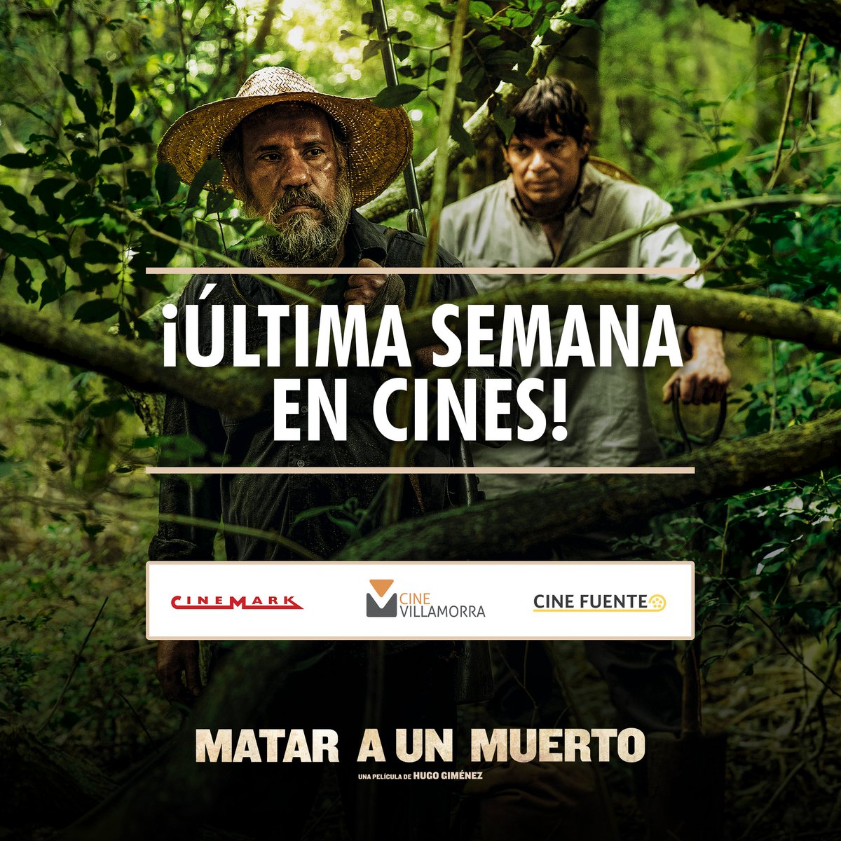 ¡#MataraunMuerto va a estar en cines hasta el miércoles 27 de Octubre! No te quedes sin verla 😉