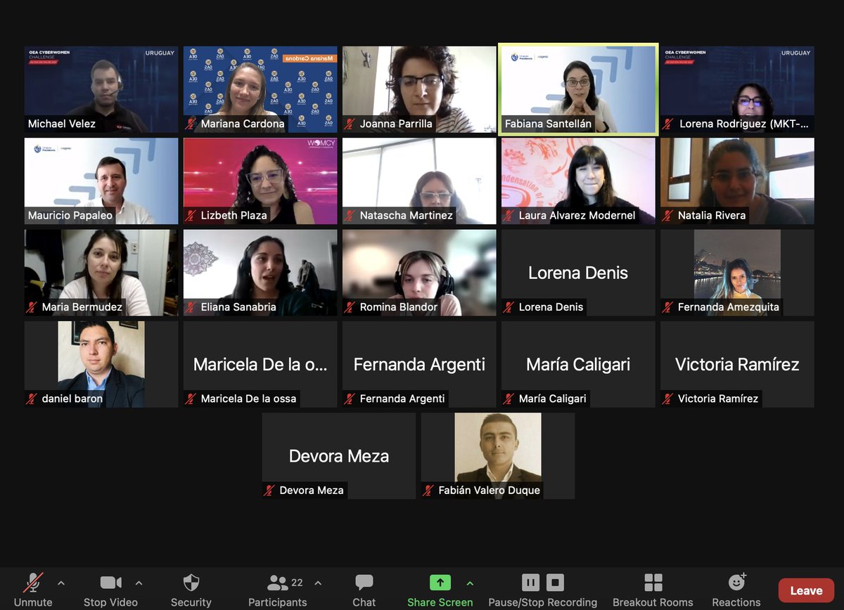 OEA_Cyber's tweet photo. Muchas gracias a todas las participantes en el Cyberwomen Challenge #CWC21 de Uruguay 🇺🇾 por demostrar que el talento femenino es fundamental para el sector de la #Ciberseguridad 👏👏👏
¡Nos vemos en el próximo ejercicio! https://t.co/rd9hQyyo0E