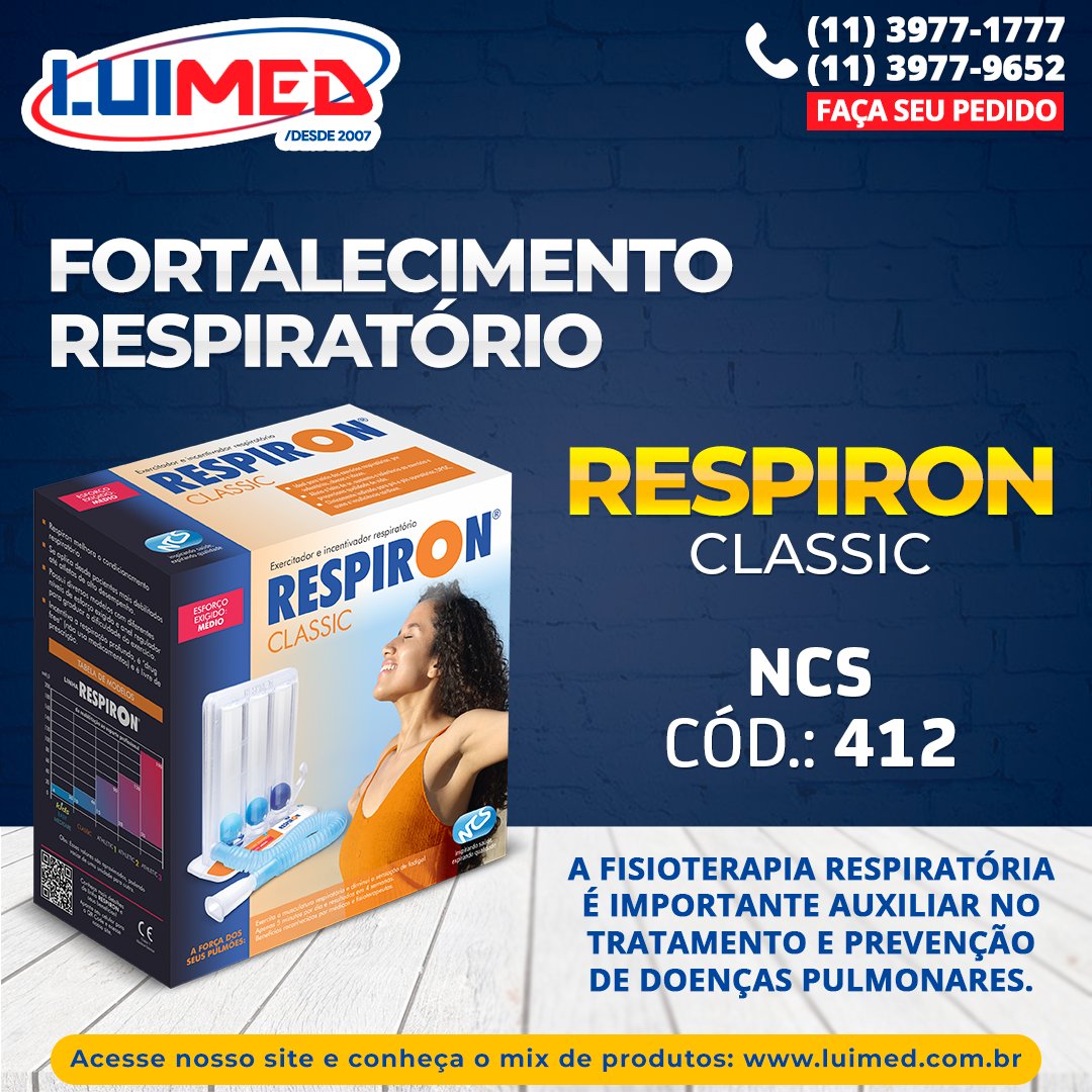 LuimedDH's tweet photo. Mantenha-se ativo. Treine sua musculatura inspiratória com o incentivador Respiron Classic da @ncsdobrasil 
.
Faça seu pedido:
📞(11) 3977-1777
📨vendas@luimed.com.br
.
.
#luimed #ncsdobrasil #ncs #respiron #fisioterapia #respiratoria #fisioterapeuta #fisioterapiarespiratoria https://t.co/xrp5VotJ0n