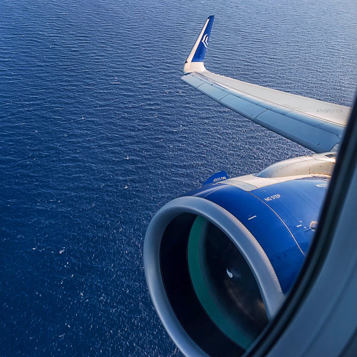athspotter's tweet photo. Πάνω από το Αιγαίο🇬🇷 με την Αιγαίου💙.
-
@aegeanairlines @AirbusPRESS @Airbus @staralliance 
#A321neo #aegeanairlines #aegean #sharklets #airbus #aegeansea #aviation #windowseat #wingview #engineview #sharklet #aegean_neo #avgeek #staralliance #A3GEEK #aigaio #JTR #santorini https://t.co/m92n0vBHVk