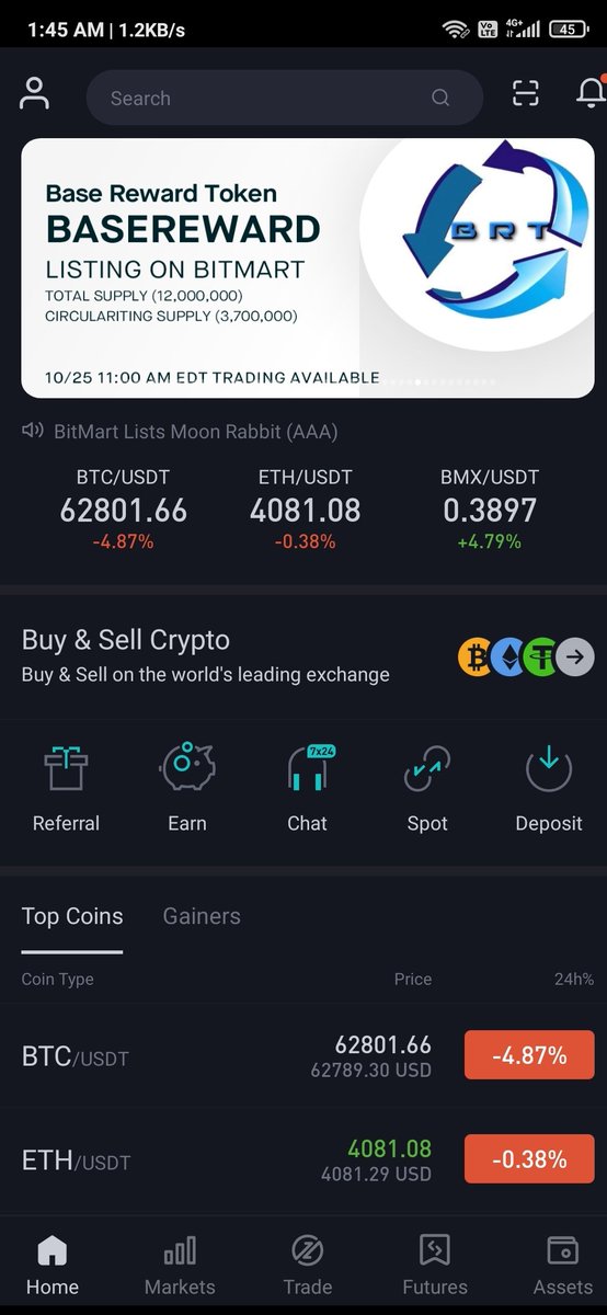 raiprabhat5189's tweet photo. #Basereward
Listing on #BitMart
24.10.21 Deposit date
25.10.21 Trade date
27.10.21 withdrawal date
Total supply 12 million
Circulating supply 3.7 million out of which 2.2 million is in satking.
Go to the moon after #BitMart @Hotbit_news @elonmusk @justinsuntron @WatcherGuru https://t.co/Qi7P9B6vJr