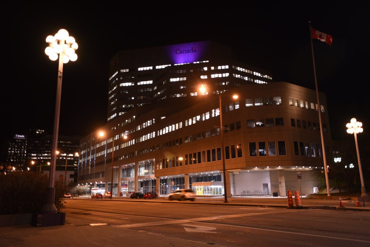 It’s National Disability Employment Awareness Month, and we’re recognizing the contributions of persons with disabilities! Tonight, look for federal buildings lit up in purple and blue across Canada. #LightItUpForNDEAM #AccessibleCanada