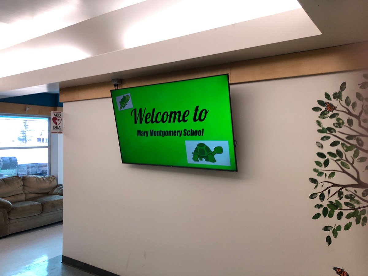 Check out our new updated front entrance. 
Thanks to FLBSD maintenance crew and tech department for their help. Lot's of possibilities now!