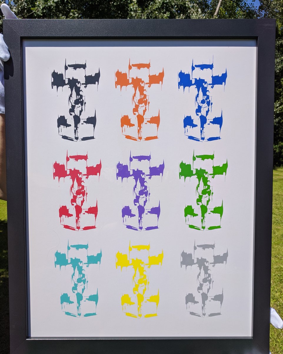 DavidTyers9's tweet photo. Splash of colour for today. Ready for the weekend! #POPGRID #F1 #F1Art https://t.co/mKhy7B6yJh