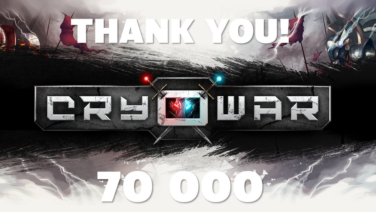 CryowarDevs's tweet photo. Guys you with this speed soon #Cryowar army will be 6-digits $CWAR #BestCommunityEver We are proud and honored to have your magnificent support! https://t.co/QHgAm3eU6t
