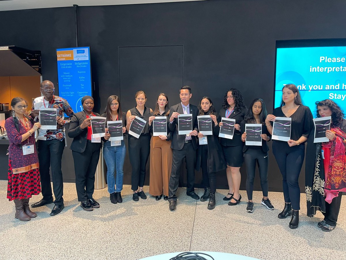 religions4peace's tweet photo. For this week's #ThursdaysinBlack, we would like to highlight these photos of the @RfP_Youth Media Team and others taken in Lindau, Germany during the Conference on #FaithandDiplomacy: #GenerationsinDialogue. https://t.co/JhF0InZlz1
