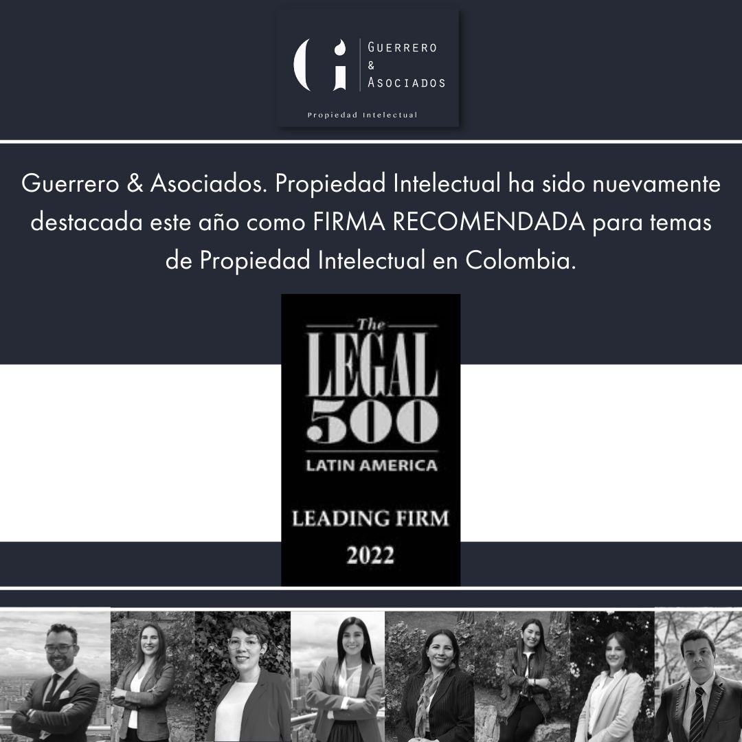 GuerreroPropInt's tweet photo. 🎖️¡Estamos muy orgullosos de este nuevo reconocimiento para nuestro equipo! Nuestra firma ha sido nuevamente destacada en @thelegal500 para PI en Colombia.

Agradecemos especialmente a nuestros clientes por escogernos y confiar en nosotros para sus asuntos de PI💡 https://t.co/AayukOd6Hp
