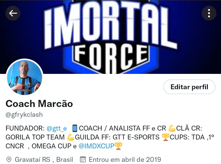 @tropafreefirebr @imortalforce <a href="/tropadobruxo_/">Tropa do Bruxo</a> Aki é Grêmio smp !!! Na vitória e na derrota smp tricolor !!!