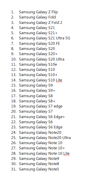 Gronsky17's tweet photo. ���️ Список моделей смартфонов #Samsung c технологией Samsung Pay, которые с 19 ноября 2021 года @SamsungRussia будет запрещено ввозить в РФ, предлагать к продаже, продавать и хранить для этих целей, если решение суда не будет обжаловано (прошу ретвит для охвата): https://t.co/8KGIR25A4f