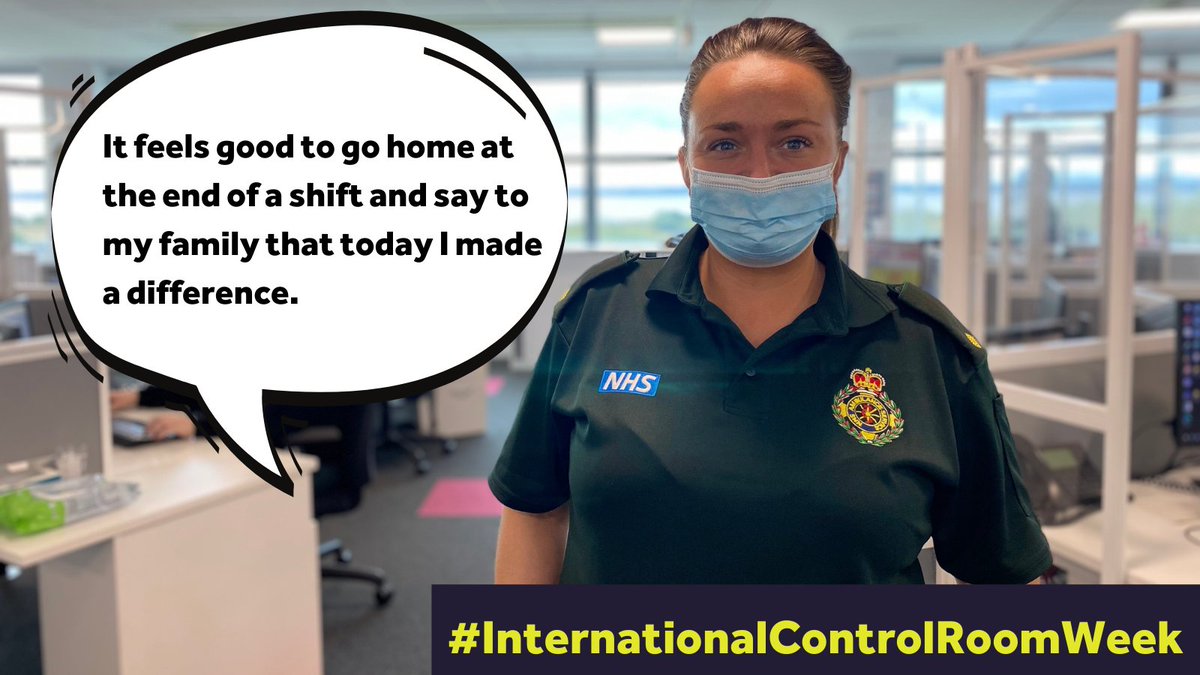 NWAmbulance's tweet photo. Jemma Wilson Emergency Operations Centre Supervisor manages a team of 25 call handlers. Jemma says she loves her team, she supports them in any way she can whether it is handling the aftermath of a difficult call or simply boosting their confidence. #ControlRoomHero https://t.co/R4BATM57k3
