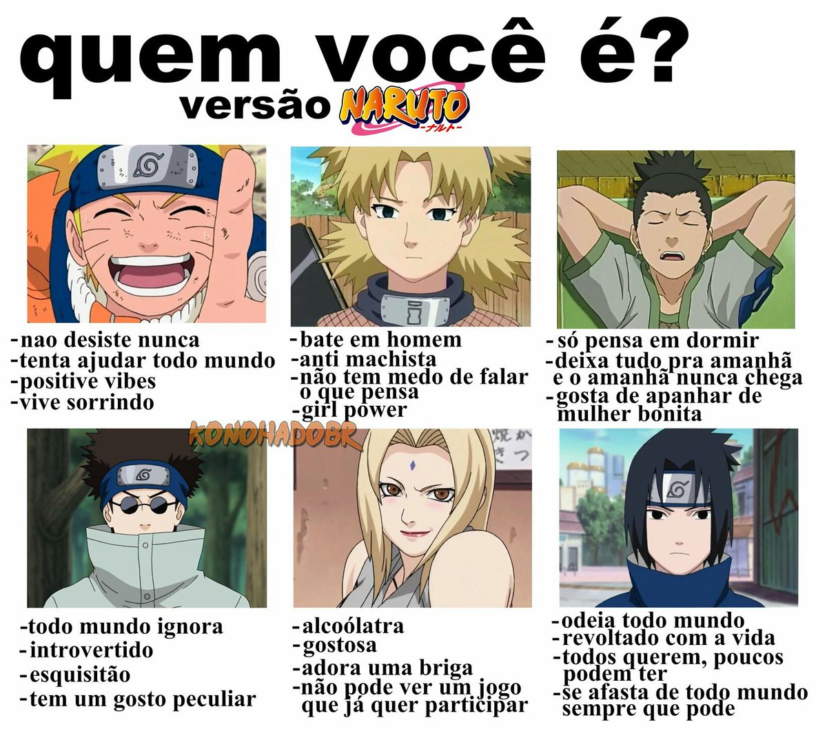 imgesnaruto's tweet photo. eai, quem vocês são? https://t.co/NrKBKYGRSN