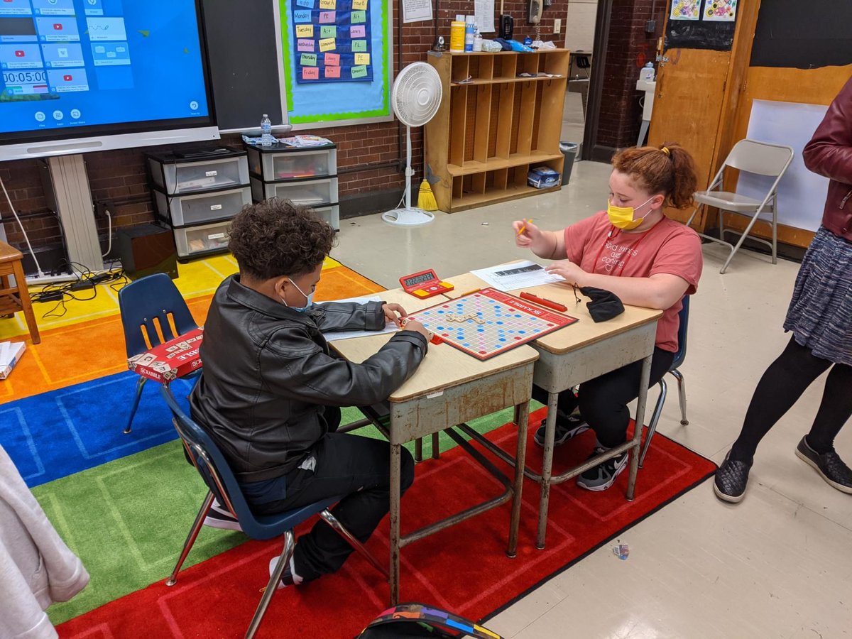 PhillyASAP's tweet photo. This week #phillyASAP kicked off the Scholastic Scrabble League at Bayard Taylor School. 1st ESMS League match was changed to a series of in-house tournaments (following CDC rec). Can't wait to keep visiting our teams & hope to see them all together in November! #ASAPScrabble https://t.co/Eukc2Hla0N