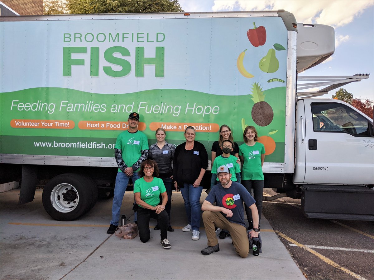 BroomfieldFish's tweet photo. Thank you to the @getOutly team for coming in this week to volunteer in the marketplace! We appreciate your help getting our shelves stocked, our food sorted, and our produce ready for our shoppers!
#outly #volunteersrock #thankyou https://t.co/YpmwiUF3vq